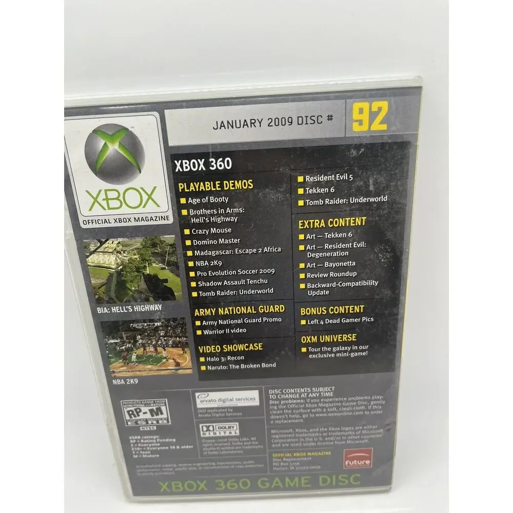 Official Xbox 360 Demo Disc #92 - Tomb Raider Underworld January 2009 - TESTED